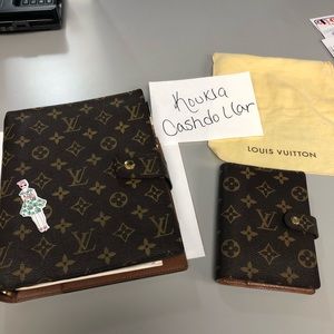 Louis Vuitton Monogram GM and PM agendas